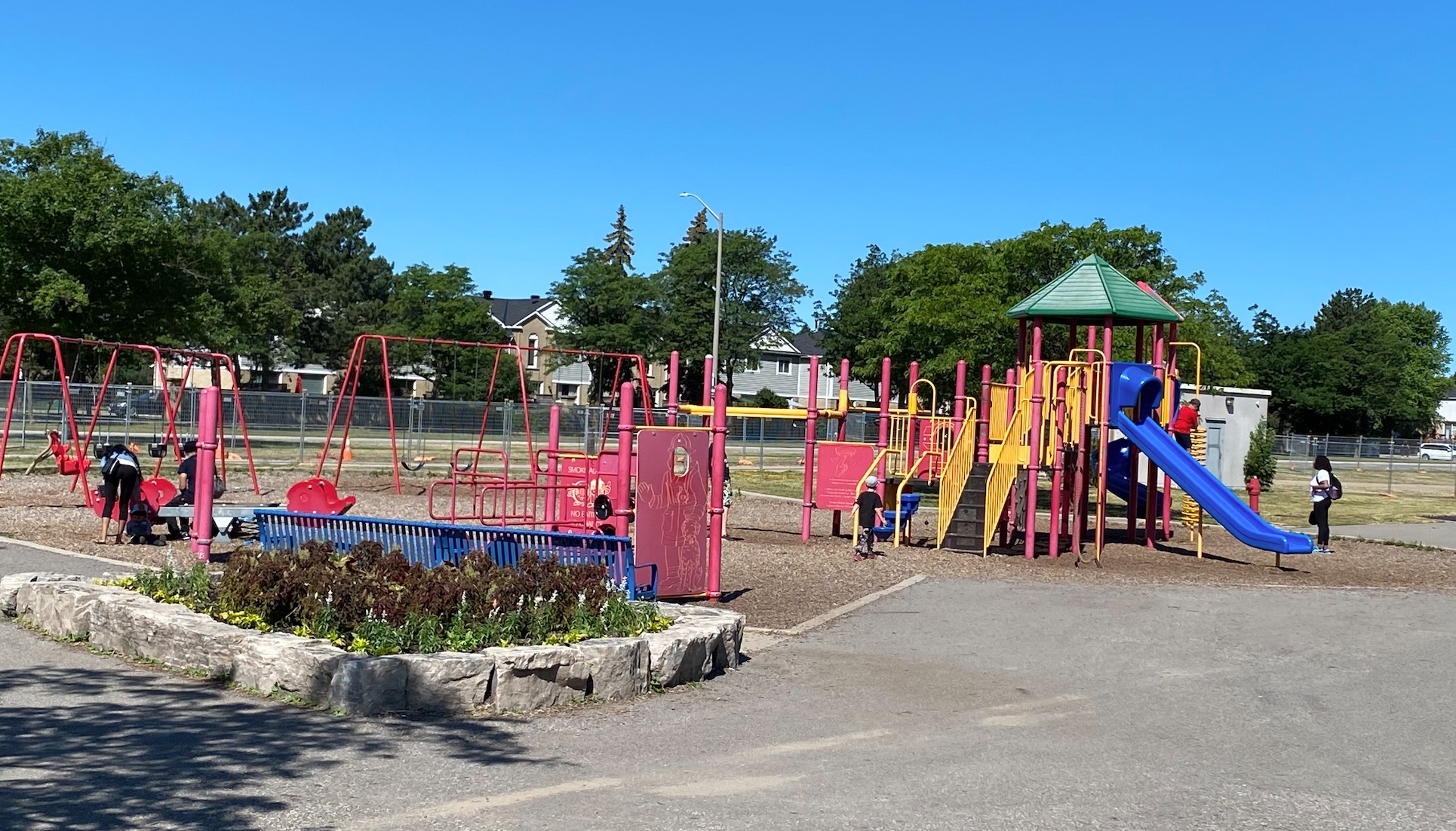 Chinguacousy Park playground by the boathouse