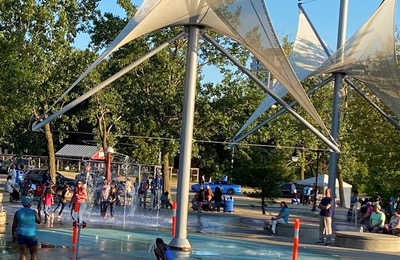 Chinguacousy Park splash pad thumbnail