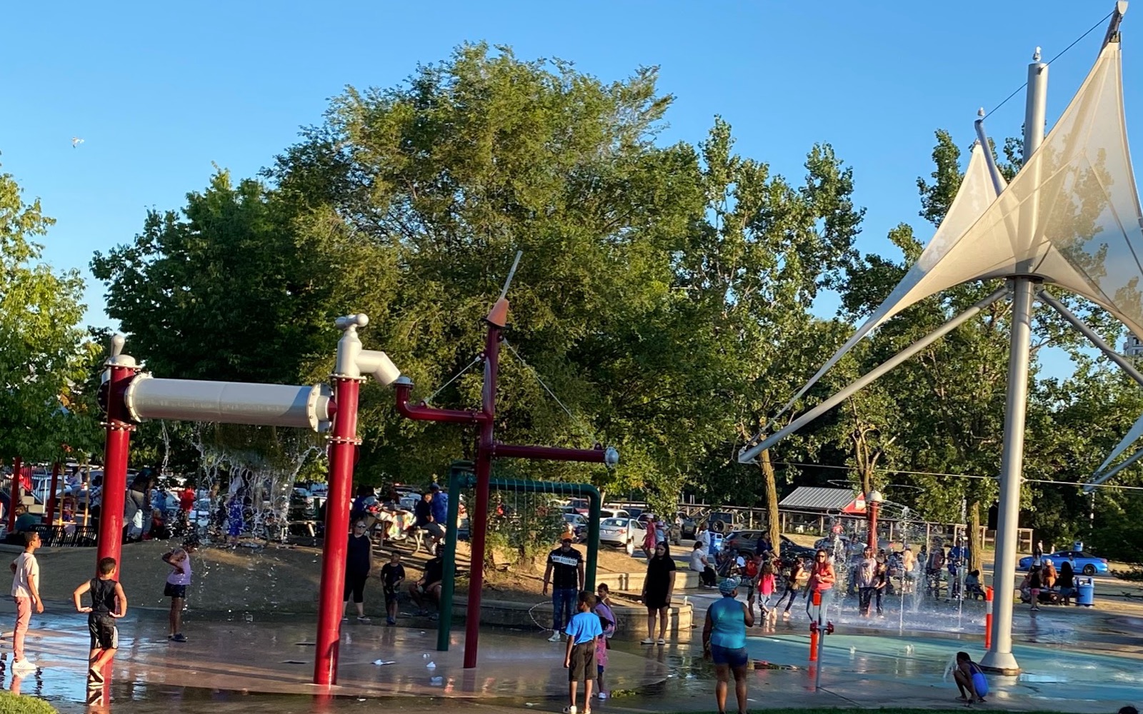 Chinguacousy Park splash pad
